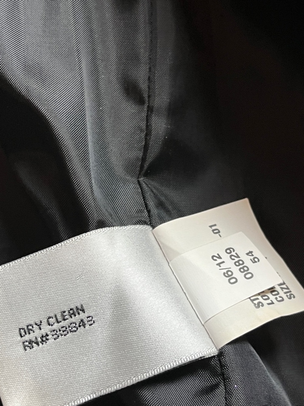 Larry Levine Double Breasted Wool Blend Black Pea Coat - 4 - Picture 5 of 9